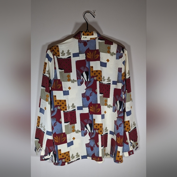 Vintage Multi-print Button Up Shirt Western Style - Picture 4 of 7